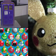 Clockwise from left: Gingerbread Tardis, Pokémon ornament, and Star Wars wrapping paper.
